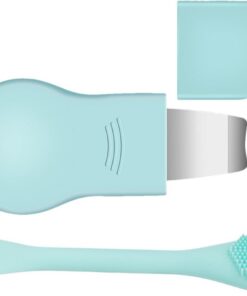 Grattoir facial - Appareil de nettoyage du nez et des joues en acier inoxydable - Accessoire de soins de la peau avec design doux - Outil de beauté pour femme et - Douche quotidienne matinale et