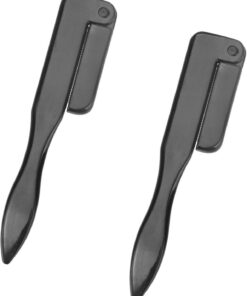 ULTECHNOVO 2 pièces Peigne à Sourcils Acier Inoxydable Brosse de Maquillage Pliable pour Séparation et Lissage des Cils Outil Portable pour Usage Professionnel et Personnel