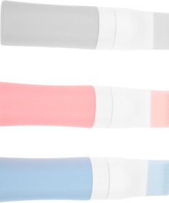 Ciieeo 3pièces Bouteilles Applicatrices pour Teinture Cheveux avec Peigne Portable et Réutilisable Bouteilles pour Huile Capillaire et Soins des Racines Multifonctionnel Rose Bleu Gris