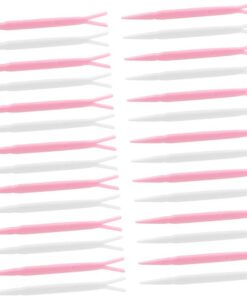 VICASKY Fourchettes pour Paupières Y Autocollantes 100 Pièces Taille Standard Accessoire Cosmétique Maquillage Yeux Double Pli Usage Professionnel et Domestique Couleur Aléatoire