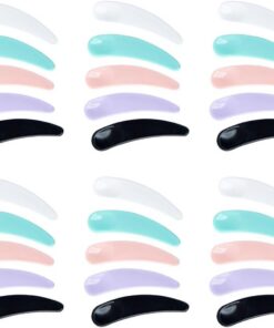 STOBAZA Lot de 150 Cuillères à Masque Facial Cosmétiques Multicolores Spatules pour Crème Visage et Yeux Outils Précis pour Application Soins du Visage et Maquillage