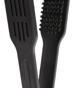 Brosse en poils de sanglier, peigne double face, poils lisses naturels, poignée de serrage démêlante, brosse de coiffage pour soins capillaires, outil de beauté noir pour femmes, adolescentes, filles
