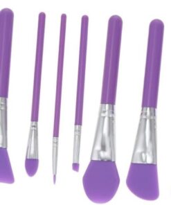 Housoutil 12pièces Set De Pinceaux Silicone Pour Maquillage Brosse Pour Masque Facial Et Fond De Teint Accessoires Cosmétiques Et Confortables Outils De Silicone