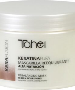 Tahe Kerafusion Masque Capillaire Rééquilibrant pour Cheveux Secs, 300 ml