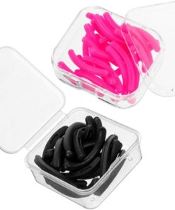 STOBAZA 2 Boîtes Recharges en Silicone pour Recourbe-cils Élasticité et Confort, 48 Coussinets de Remplacement pour Accessoires de Maquillage Professionnels