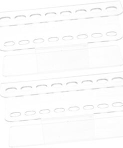 VALICLUD 2 Pièces Organisateur d'outils de nail art Porte-nail art stand acrylique support d'étagère Tiptes de cils étalon Transparent