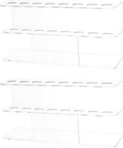 Healeved Lot de 2 supports de pinces à cils à 8 trous, présentoir pour extensions de cils, support de rangement pour outils