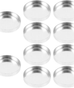 STOBAZA 30 Pièces Palette Vide pour Fard à Paupières en Aluminium Argenté Réutilisable, pour Maquillage Ado, Rangement Pratique pour Femmes et Filles