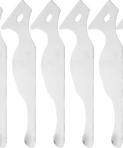 Ciieeo 6 Pièces Kit D'accessoires Maquillage Spatule Cosmétique en Acier Inoxydable Résistant aux Taches et Déformations pour Application et Mélange de Maquillage