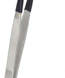 Pince à épiler avec revêtement en PVC souple et non marquant - Pointes plates - Outils de loisirs créatifs
