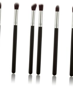 Healeved 8pièces Pinceaux Yeux Pour Maquillage Brosse à à Paupières Pinceau Outil Cosmétique Kit De Pinceaux De Maquillage Noir Et