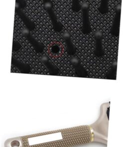 Brosse Démêlante Plate à Cheveux en Abs Or, Large, à Picots | Cheveux Secs ou Humides, Pointes Arrondies, pour Coiffage et Soin Capillaire, Format Large pour Extensions