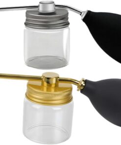 ULTECHNOVO Pulvérisateur de Poudre en Silicone 2pcs, Applicateur Précis pour Fibres Capillaires, Outil de Recharge Rapide et Résistant pour Coiffure en Salon