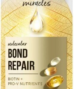 Pantene Pro-V Molecular Bond Repair Shampooing réparateur à la biotine 250 ml Formule concentrée pour cheveux secs et abîmés Protège et laisse les cheveux visiblement plus sains Enrichi en nutriments | Formule concentrée Pro-V pour cheveux secs et abîmés, protège et laisse les cheveux visiblement plus sains