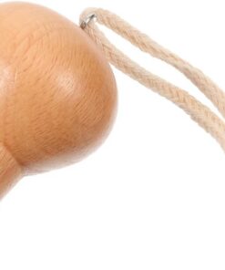 Gatuida Outil de Massage Visage Apaise la Peau du Visage Forme Ampoule en Bois Facile à Nettoyer, Rouleau de Massage Facial Portable pour Femmes pour Soins Quotidiens
