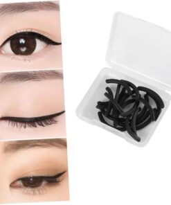 Healeved 20pièces Recourbe-cils Lot De Coussinets De Rechange Pour Pinces à Cils Accessoires De Beauté Avec Boîte De Rangement Transparente
