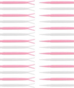 ULTECHNOVO Lot de 100 Fourchettes Y pour Maquillage des Yeux, Accessoires Cosmétiques en Abs, et Respectueux Peau, pour Usage en Institut de Beauté Couleur Aléatoire