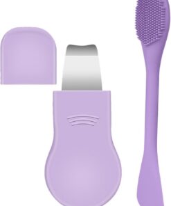 Grattoir pour le visage, pelle d'extraction des pores, accessoire de nettoyage du nez pour hommes et femmes, à utiliser à la maison, en voyage, au spa, matin, soir, douche quotidienne, soin de la peau