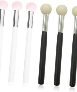 VALICLUD 6 pièces Lot de Éponges Maquillage Fond de Teint avec Manche Applicateurs Poudre et Correcteur Doux pour Visage Outils Cosmétiques Pratiques et Confortables