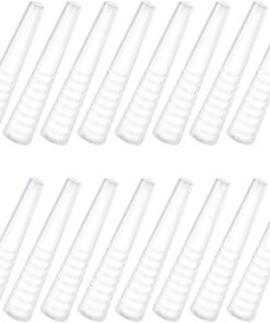 Lot de 50 protections en silicone souple pour pince à épiler - Capuchon de protection pour pince à épiler - Transparent