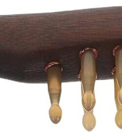 Gatuida Peigne Massage Chevelu Bois de Santal Peigne Démêlant à Dents Larges Gua Sha pour Soin Capillaire Femme Homme Poignée Élégante et Surface Polie Douce
