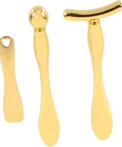 OUNONA 3pièces Lot De Cuillères à Massage Pour Yeux Outils De Maquillage Pour Crème Visage Bâtonnets Cosmétiques Pour Pots