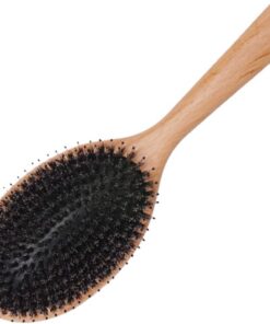 VALICLUD Peigne De Avec Poils De Sanglier Brosse Démêlante Et Coiffante Pour Cheveux Bouclés Et Raides Accessoire Pratique Pour Soin Capillaire Et Cheveux