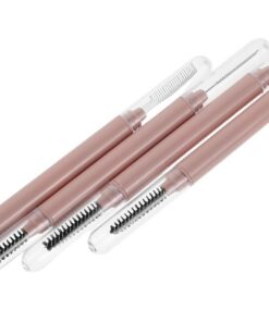 VICASKY Lot de 4 Brosses à Cils en Acier Inoxydable avec Capuchon Peigne Séparateur de Cils et Brosse à Mascara Outil Précis pour Sourcils Maquillage Quotidien et Voyage