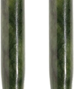 Gatuida Bâton de Massage Outil de Massage des Points de Pression 2 Pièces pour Visage en Pierre de Jade Fatigue Oculaire, Usage à Domicile