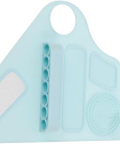 Healvian Bracelet de Main Silicone pour Maquillage Outil Multifonction avec Rangement pour Pinceaux Accessoires de Beauté Ajustables pour Artistes Palette de Maquillage Réutilisable et