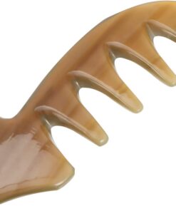 OUNONA Peigne de Massage Corne de Bœuf Outil de Grattage Guasha Multifonction pour Soins Capillaires et Relaxation Musculaire