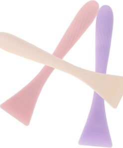 Housoutil Lot de 3 Pinceaux Applicateurs pour Masque Facial en Silicone Ultra-Fin – Spatules Souples pour Masque à L’Argile – Outils Cosmétiques pour Application Précise Exfoliation Douce