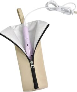 Sac à Outils de Coiffure Organisateur pour Lisseur | Pochette de Transport pour Outils Capillaires Pour Salon Coiffeur Maison Camping Car Station Maquillage