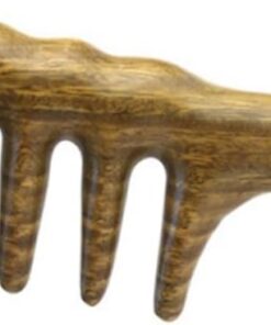 Healvian Peigne à Cheveux en Bois de Santal Antistatique 20 Cm Dents Larges Massage Cuir Chevelu pour Femmes Soins Capillaires Usage Quotidien
