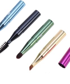 Pinceau de Maquillage Professionnel Portable à Manche Métal | Usage Quotidien et Professionnel, Format 1 Pièce, Outil Multifonction pour Femmes et Amies