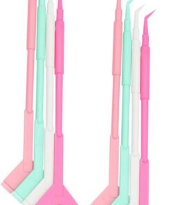 VICASKY Outil de Rehaussement de Cils en Plastique Y 60 Pièces Facile à Utiliser Couleur Aléatoire pour Maquillage Féminin pour Usage Personnel et Création D'effets Lash Lift