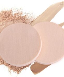 Housoutil 24 Pièces Éponge à Maquillage Ronde Usage Sec ou Humide Outil pour Poudre Crème Teint et Fond de Teint Liquide Sachet