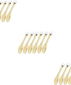 Angoily 18pièces Cuillères De Massage Pour Visage Et Yeux Spatules Doré Pour Masque Hydratant Outils De Beauté Coréens Pour Soins Du Visage Et Massage Des Yeux