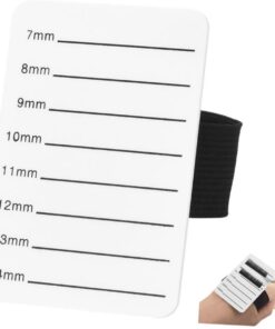 Outil de Greffe Pratique pour Extension de Cils 7-14mm Planche Porte-cils en Acrylique Blanc pour Maquilleurs Professionnels