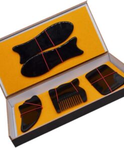 Healeved Planche De Spa 5 Pièces - Outil De Massage En Corne De Bœuf Naturelle Anti-rayures Idéal Pour La Et La Relaxation