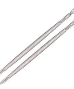 Gatuida Outil de Rehaussement de Cils en Acier Inoxydable Argenté Peigne à Cils Multifonction 2pcs Facile à Manipuler pour Lifting et Séparation Précise