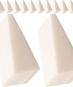 Lot de 20 Éponges à Ongles Dégradées Blanches Élastiques pour Manucure et Maquillage Multi-usages, Outil Pratique pour Décoration D'ongles et Nail Art