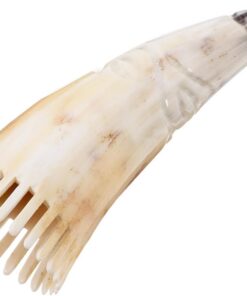 VOSAREA Peigne Soin Capillaire du Cuir Chevelu en Corne Naturelle de Massage Élimine L'excès de Sébum Khaki, Stimule la Circulation Sanguine