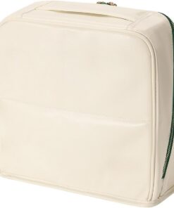 Trousse de maquillage en cuir imperméable à suspendre pour outils de beauté, accessoires de papeterie, sac de voyage, grande ouverture