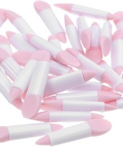 Healvian 50pièces Applicateur Silicone Outil De Maquillage Pour Pinceau Réutilisable Pour Fard à Paupières