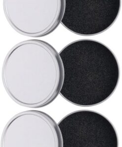 Housoutil 3 Pièces Coffret de Nettoyage à Sec Cosmétique Rond Outil de Nettoyage pour Pinceaux de Maquillage