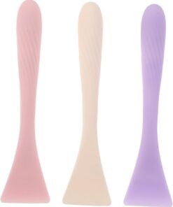 STOBAZA 3 pièces Pinceaux Applicateurs Silicone pour Masque Facial Brosse Flexible et Réutilisable pour Application Précise de Crèmes Masques de Boue et Hydratants Outils Doux pour Peau