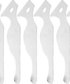 VOSAREA 6 Pièces Set de Maquillage pour Application Précise Fond de Teint Spatule en Acier Inoxydable et Palette et Mélange sans Couture Lors Maquillage