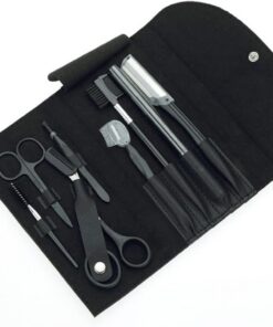 AKOAK Lot de 8 outils de façonnage des sourcils avec ciseaux à sourcils cosmétiques