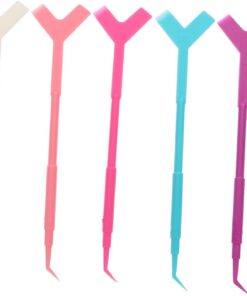 Outil pour Faux Cils en Y, Lot de 50 Pièces en Abs | Séparateur et Rehaussement, Prise Confortable, Nettoyage Facile, Usage Salon, pour Extensions Couleur Aléatoire
